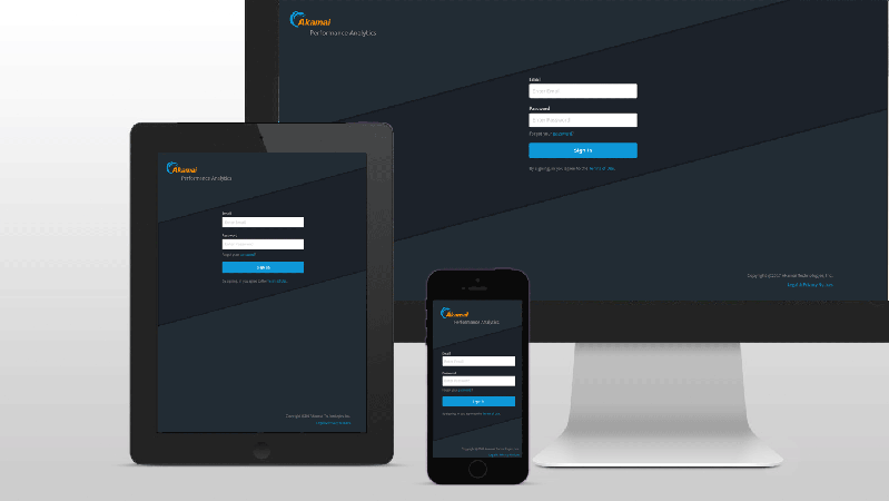image of akamai performance analytics signin
